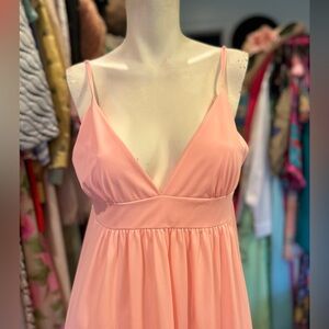 Vintage Conch Shell Pink Gown